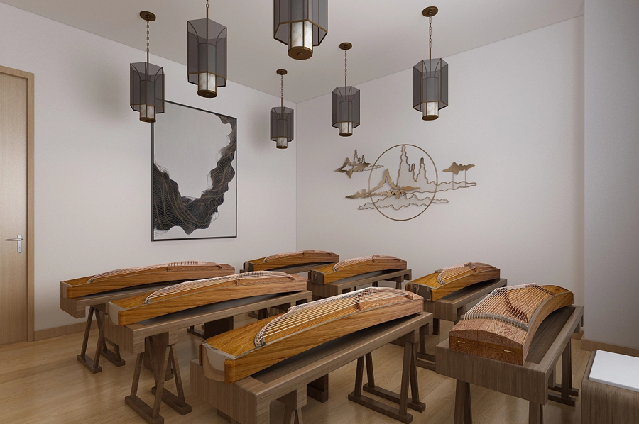 「培訓機構(gòu)裝修」成人樂器中心裝修效果圖